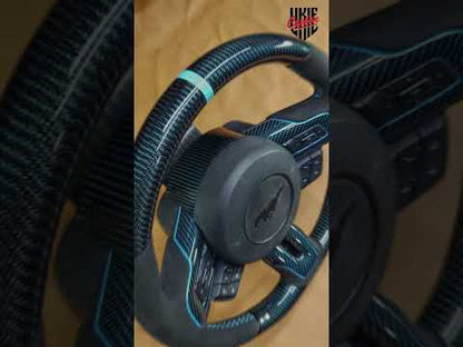 2015-2023 Mustang S550 Blue Carbon Fiber Steering Wheel
