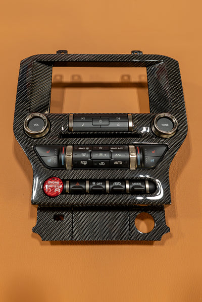 2015-2023 Mustang S550 Carbon Fiber Navigation Bezel
