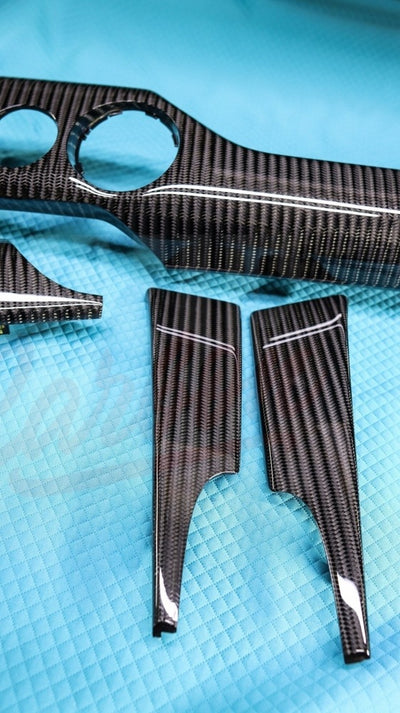 2015-2023 Mustang S550 Wide Twill Carbon Fiber Dashboard Trim - by ukiecarbon.com