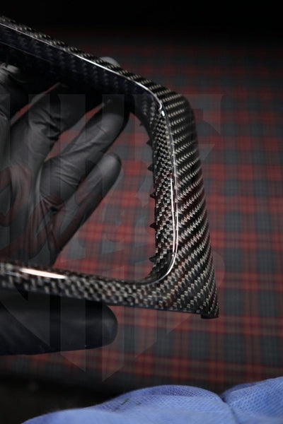 2015-2023 Mustang S550 Carbon Fiber Shifter Bezel - by ukiecarbon.com