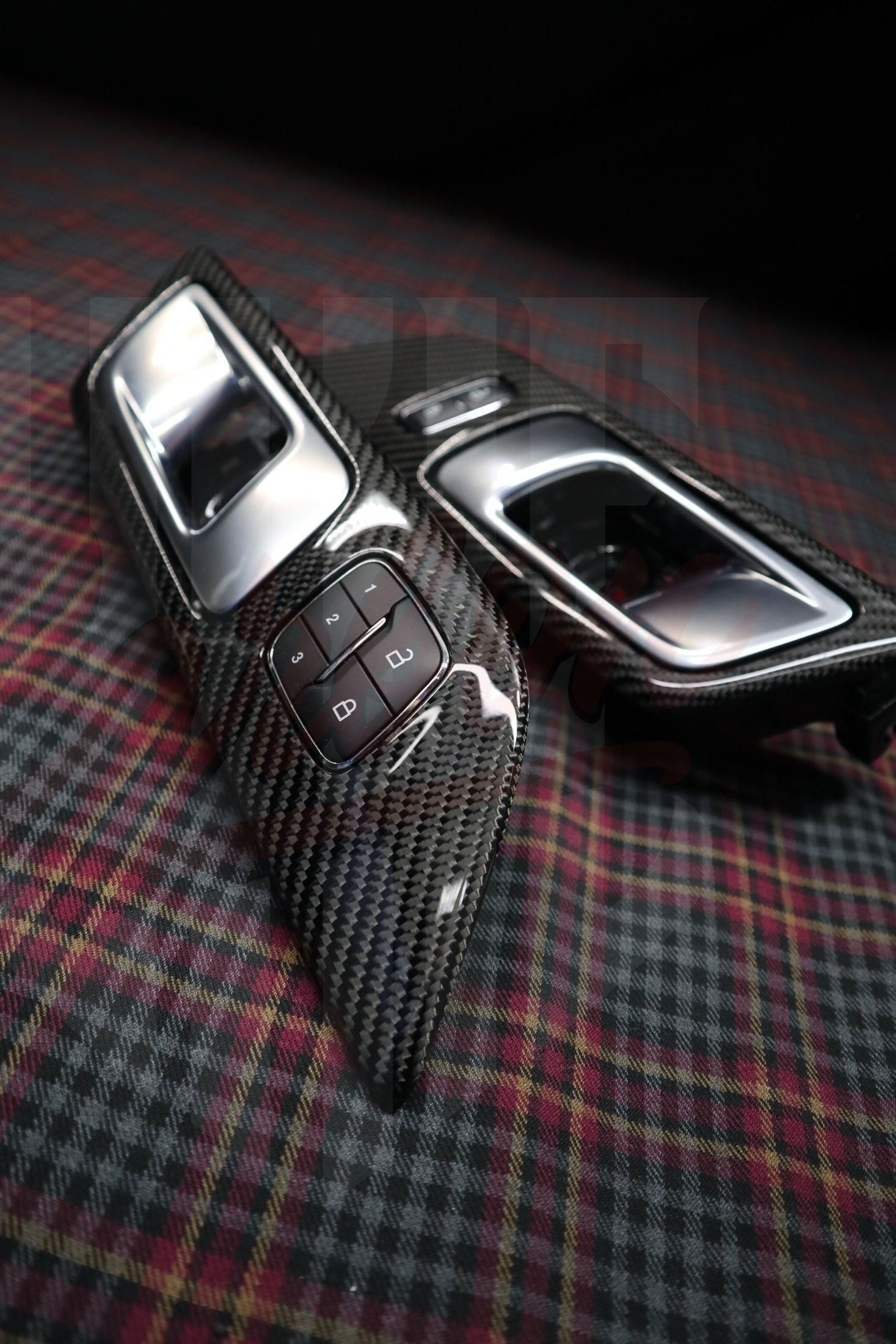 2015-2023 S550 Mustang Carbon fiber Active door handle - by ukiecarbon.com