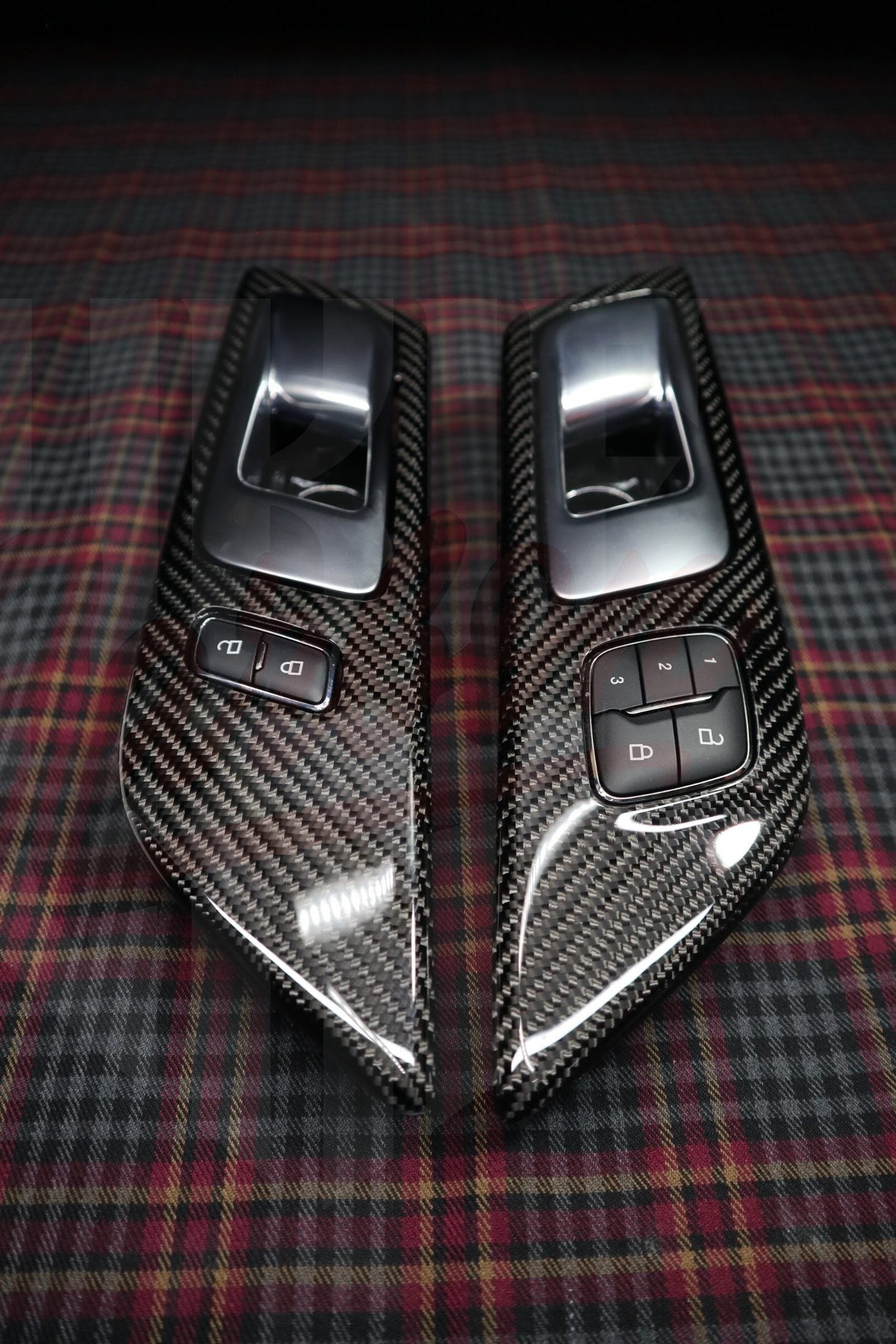 2015-2023 S550 Mustang Carbon fiber Active door handle - by ukiecarbon.com