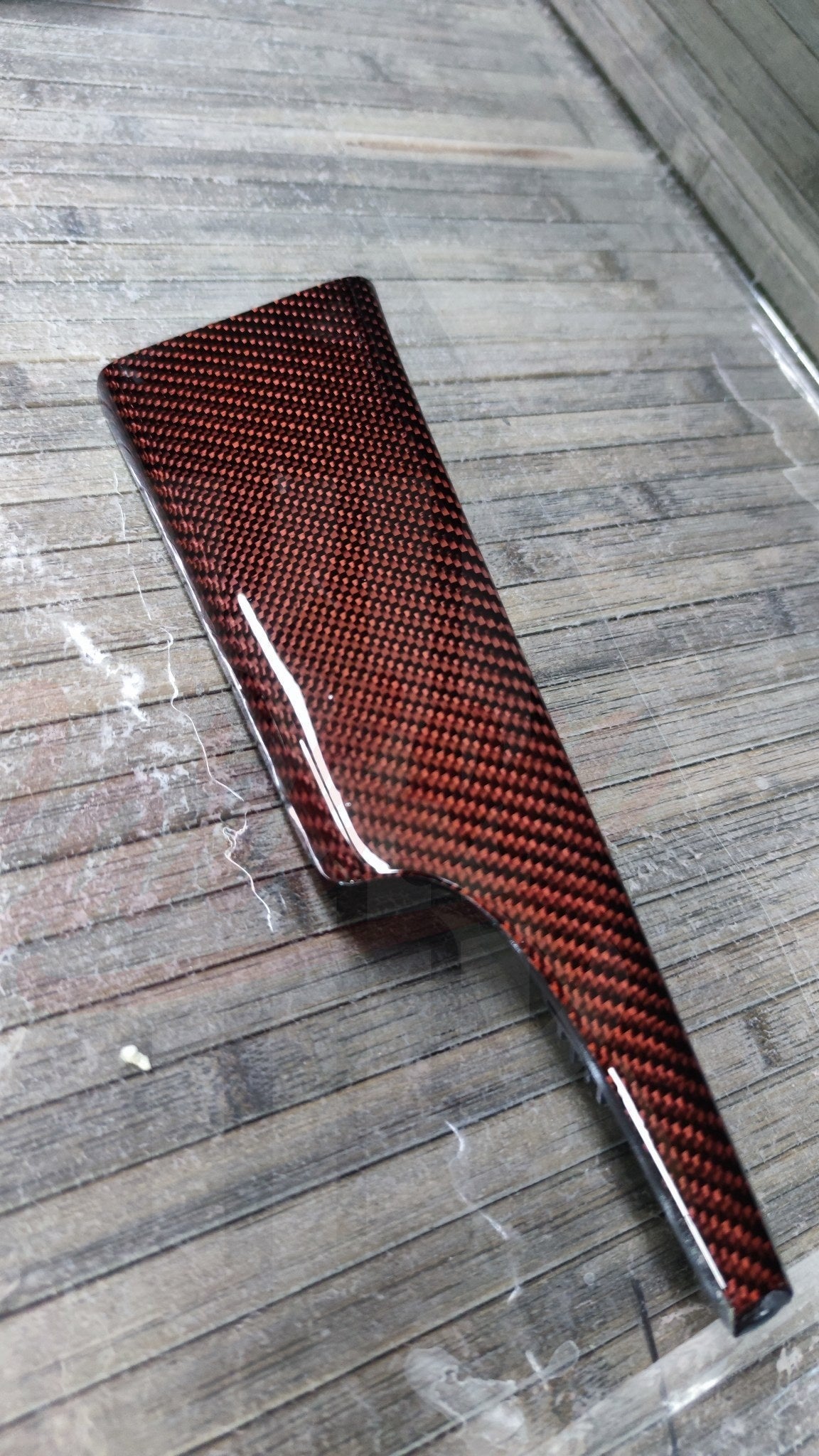 2015-2023  Mustang S550 Red Carbon Fiber Dashboard Trim
