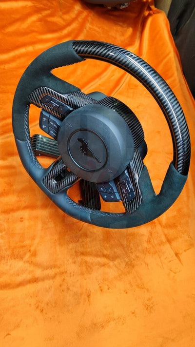 2015-2023 Mustang S550 Carbon Fiber Classic Style Steering Wheel - by ukiecarbon.com