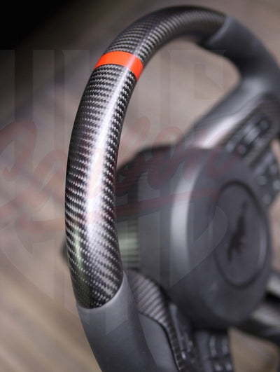 2015-2023 Mustang S550 Matte Carbon Fiber Steering Wheel - by ukiecarbon.com