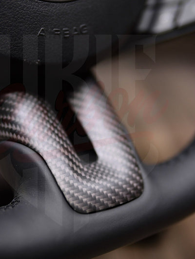 2015-2023 Mustang S550 Matte Carbon Fiber Steering Wheel - by ukiecarbon.com