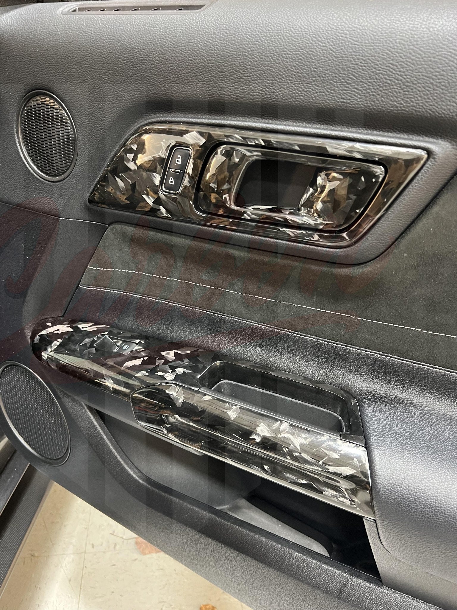 2015-2023 Mustang S550 Forged Carbon Fiber Door Panel Trim