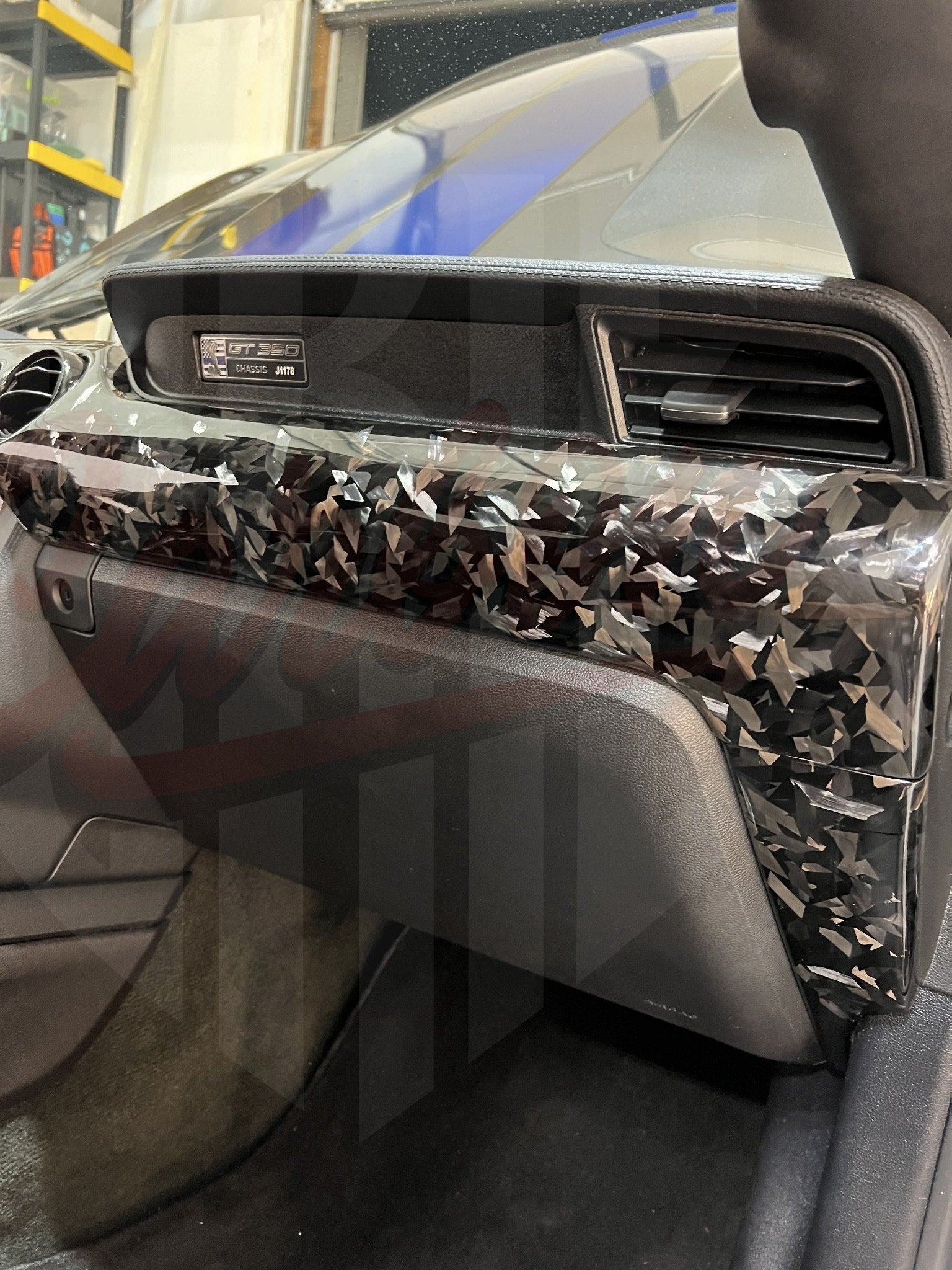 2015-2023 Mustang S550 Forged Carbon Fiber Performance Dashboard Trim