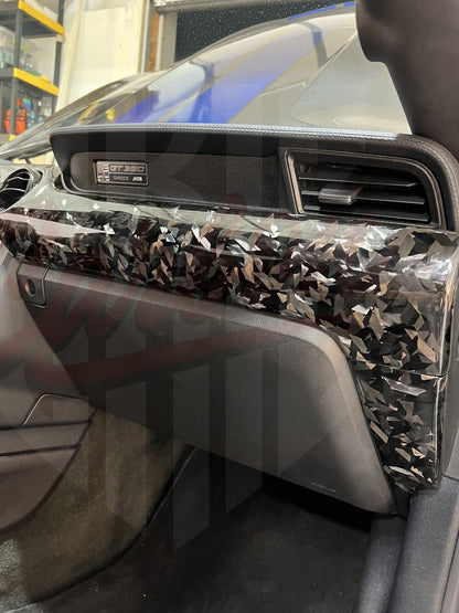 2015-2023 Mustang S550 Forged Carbon Fiber Performance Dashboard Trim