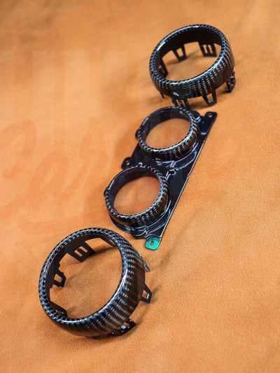 2015-2023 Mustang S550 Carbon Fiber Performance Air/Gauges Vents Bezels - by ukiecarbon.com