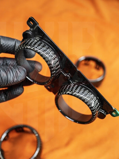 2015-2023 Mustang S550 Carbon Fiber Performance Air/Gauges Vents Bezels - by ukiecarbon.com