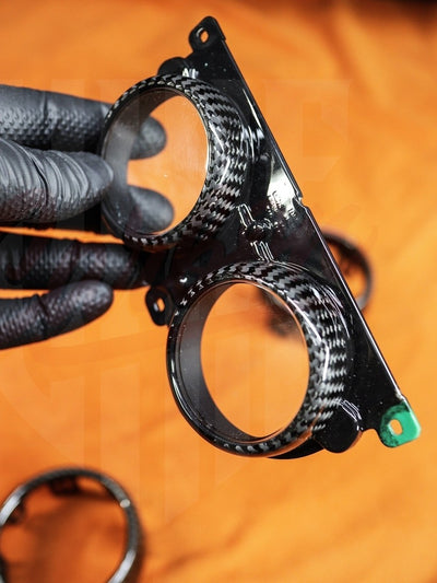 2015-2023 Mustang S550 Carbon Fiber Performance Air/Gauges Vents Bezels - by ukiecarbon.com