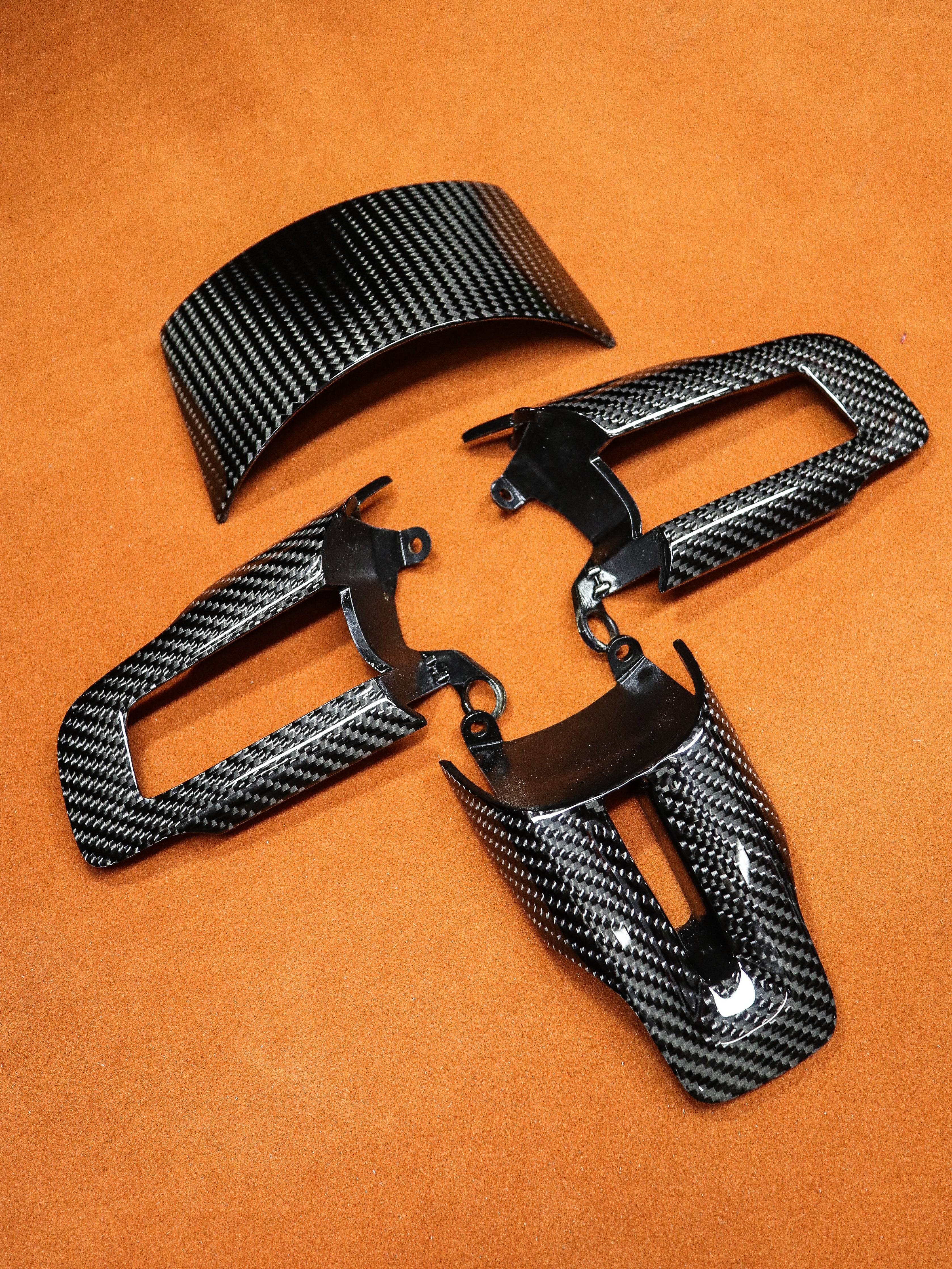 2015-2023 Mustang S550 Carbon Fiber Steering Wheel Bezel