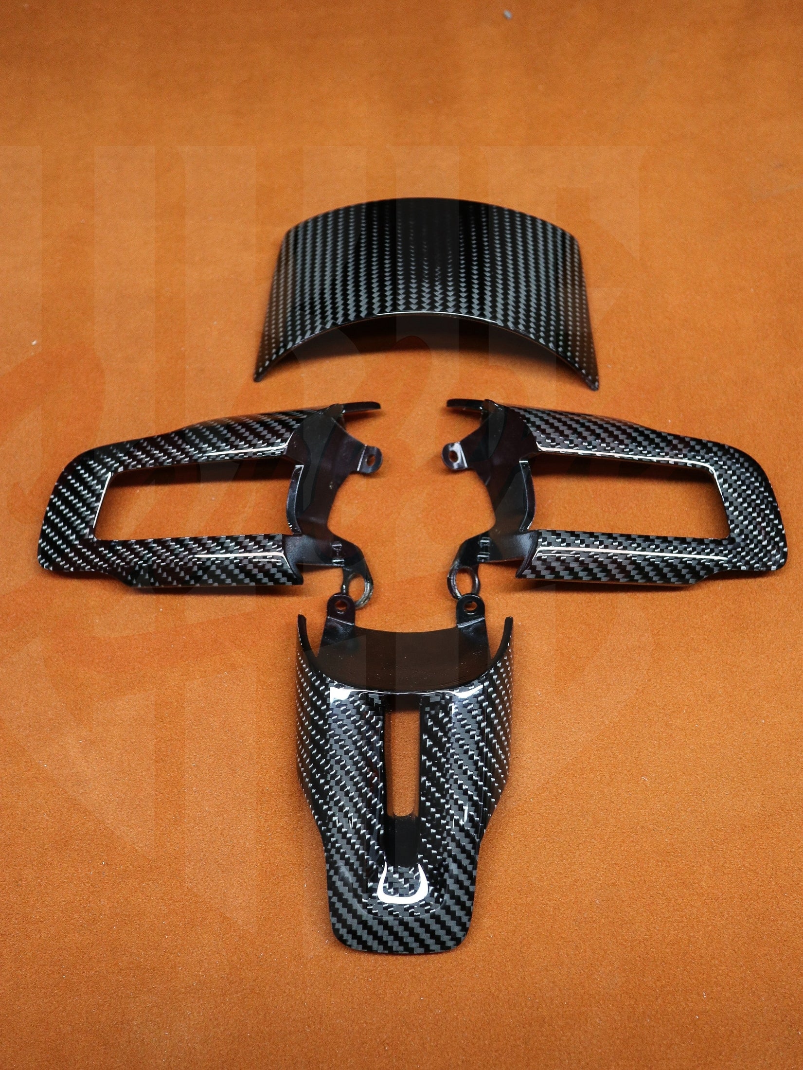 2015-2023 Mustang S550 Carbon Fiber Steering Wheel Bezel - by ukiecarbon.com